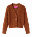 Kids' Cardigan Knitted Cognac 104