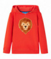 Kids' Hooded Sweatshirt Red 128