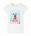 Kids' T-shirt Ecru 140
