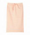 Kids' Straight Skirt with Stripes Fluorescent Orange 116