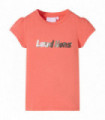 Kids' T-shirt with Cap Sleeves Coral 92