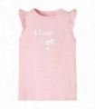 Kids' T-shirt with Ruffle Sleeves Light Pink 104