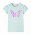 Kids' T-shirt with Cap Sleeves Light Mint 92