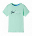Kids' T-shirt with Short Sleeves Light Green 104