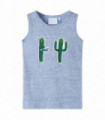 Kids' Tank Top Blue Melange 92