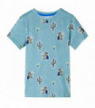 Kids' T-shirt Light Green Melange 140