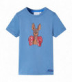 Kids' T-shirt with Short Sleeves Medium Blue 116