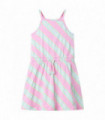 Kids' Dress with Drawstring Sleeveless Pink 116