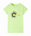 Kids' T-shirt Neon Yellow 104