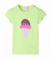 Kids' T-shirt Neon Yellow 128