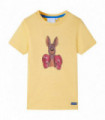 Kids' T-shirt with Short Sleeves Yellow 140