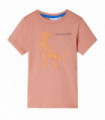 Kids' T-shirt with Short Sleeves Light Orange 116