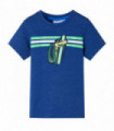 Kids' T-shirt Dark Blue Melange 104