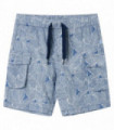 Kids' Shorts with Drawstring Dark Blue 128