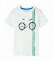 Kids' T-shirt with Short Sleeves Ecru 140