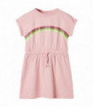 Kids' Dress with Drawstring Light Pink 92