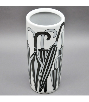 18" BLACK AND WHITE UMBRELLA STAND