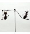 50" CAT AND MOUSE GARDEN SPINNER