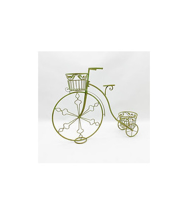 107CM LEAF GREEN BICYCLE PLANTER