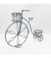 107CM STONE GREY BICYCLE PLANTER