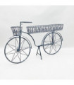 138CM STONE GREY BICYCLE PLANTER