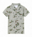 Kids' Shirt Light Khaki Melange 128