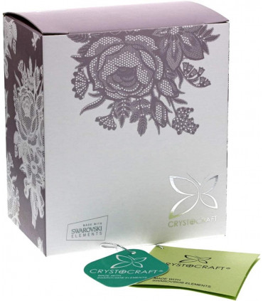 Crystocraft Small Freestanding Flower Crystals Ornament Swarovski U0270-001-CEM