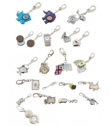 Imperial 12 MIX Key Chain Clock - CLEARANCE NEEDS RE-BATTERY