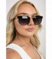 Brow-Bar Cat Eye Sunglasses