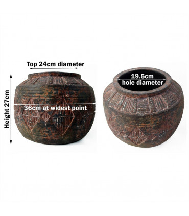 27cm x 36cm Aztec Diamond Large Planter