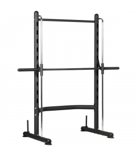 HOMCOM Adjustable Squat Rack with Pull Up Bar and Barbell Bar for Home Gym