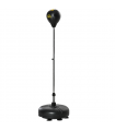 HOMCOM Punching Bag with Stand Boxing Bag Set with Adjustable Height Black, Gold