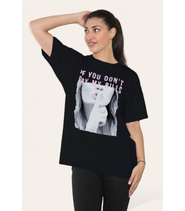 Ladies Printed Short Sleeve T-Shirt Top