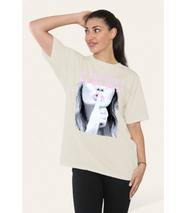 Ladies Printed Short Sleeve T-Shirt Top