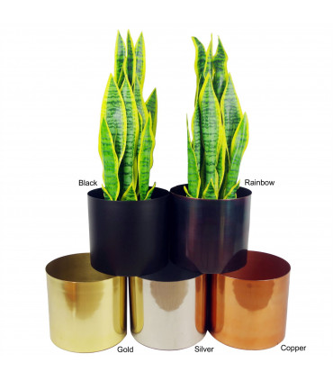 150cm Twisted Trunk Artificial Japanese Fruticosa Ficus Tree Copper Planter