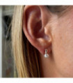 Hoop Pearl Stud Earrings for Women - Classic and Elegant