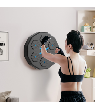 HOMCOM 24V Kids Electric Motorbike with Twist Grip Throttle, Music, Horn - Blue