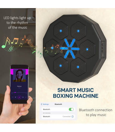 HOMCOM 24V Kids Electric Motorbike with Twist Grip Throttle, Music, Horn - Blue