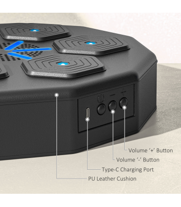 HOMCOM 24V Kids Electric Motorbike with Twist Grip Throttle, Music, Horn - Blue