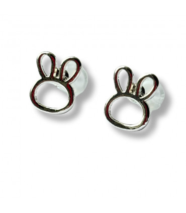 Hollow Bunny Stud Earrings