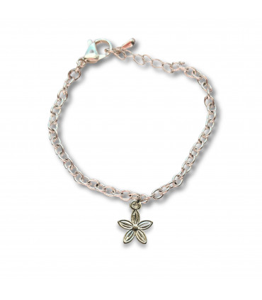 Dahlia Flower Chain Bracelet