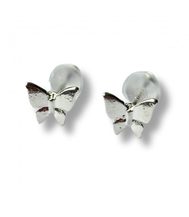 Little Butterfly Silver Stud Earrings