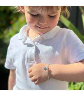 Dinky Daisy Girls Silver Bracelet