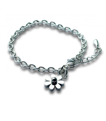 Dinky Daisy Girls Silver Bracelet