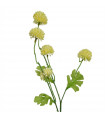 50cm Dahlia Pompom Yellow Artificial Stem