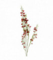 100cm Artificial Foliage with Small Flowers - Red