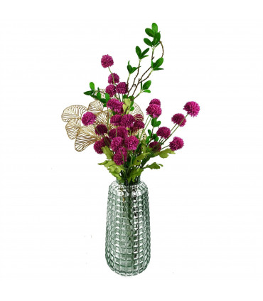 50cm Dahlia Pompom Pink Artificial Stem