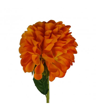 75cm Artificial Dahlia PomPom Flowers Orange