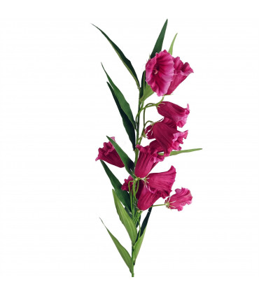 100cm Trumpet Artificial Flower Stem Fuchsia Pink
