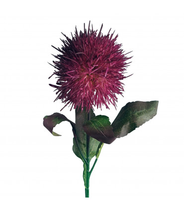 70cm Globe Thistle Purple Ball Artificial Flower Stem